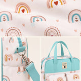 Sweet Boho Rainbow – Multifunctional Tote Bag with Spacious Storage for Travel & Everyday Use