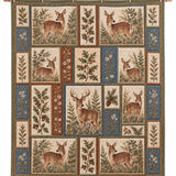 Woodland Deer Botanical Quilted 3-Piece Bedding Set