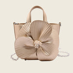 Camellia Flower Bucket Bag Elegant Floral Party Handbag
