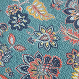 Teal Autumn Bloom Quilted 3-Piece Bedding Set