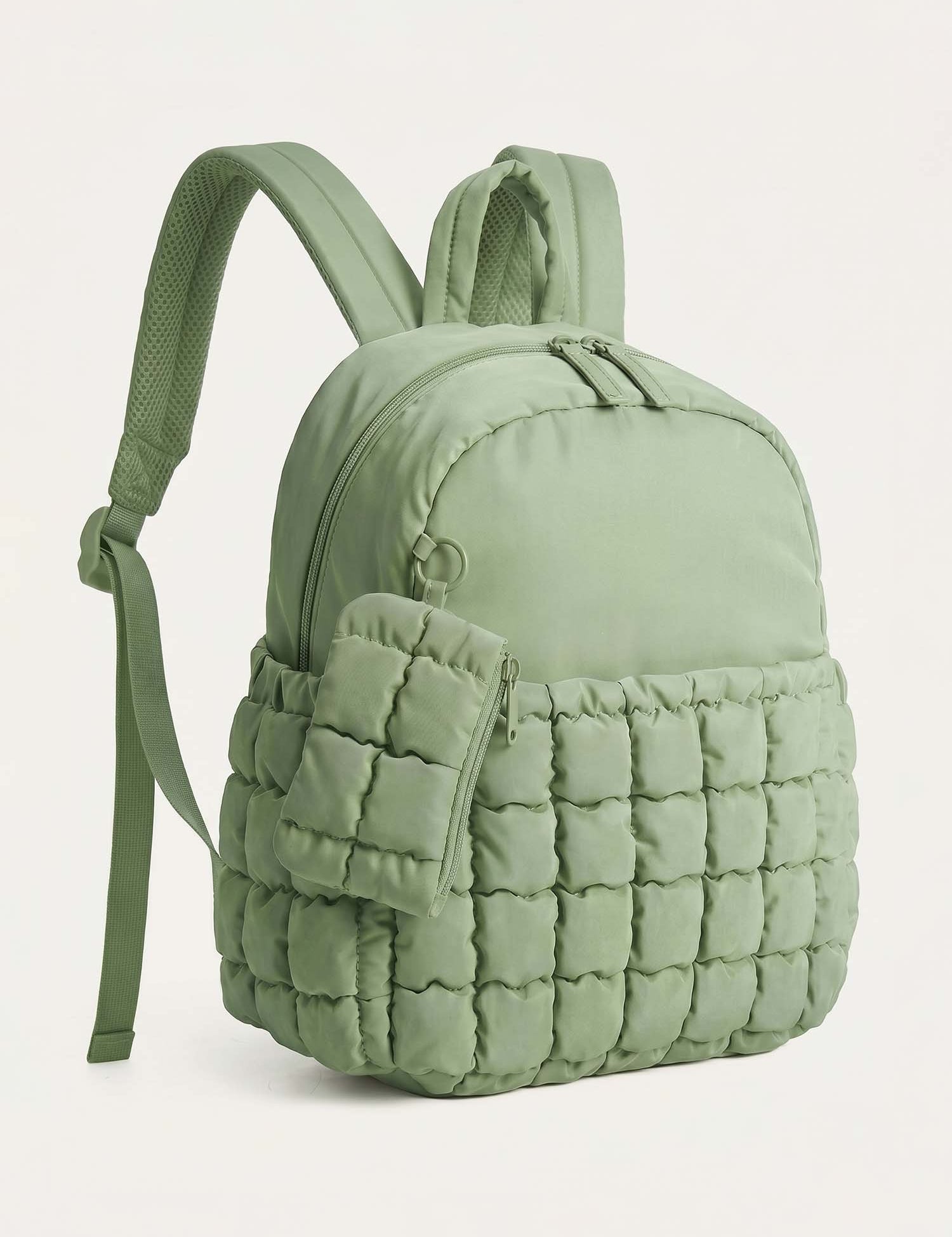 Chic Puffer Backpack with Detachable Mini Bag