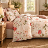 Vintage Floral Botanical Leaves 100% Cotton 3-Piece Duvet Cover Bedding Set