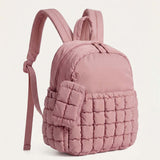 Chic Puffer Backpack with Detachable Mini Bag