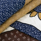 Sheep Farmhouse Folk Patchwork Quilted 3-Piece Bedding Set