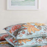 Golden Bloom Garden Quilted 3-Piece Bedding Set