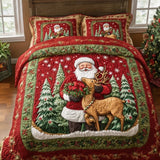 North Pole Express Quilted Bedding Set