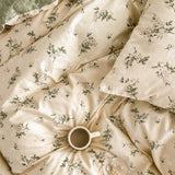 Vintage Botanical Floral 100% Cotton 3-Piece Duvet Cover Bedding Set