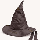 Vintage Brown Leather Style Handcrafted Witch Hat