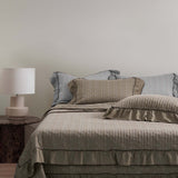 Petite Bow Ruffle Quilted 3-Piece Bedding Set