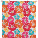 Vibrant Poppy Floral Reversible 100% Cotton Quilted 3-Piece Bedding Set