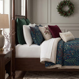 Evergreen Forest Christmas Quilted 3-Piece Bedding Set