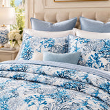 Blue Coral Reef Quilted 3-Piece Bedding Set