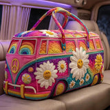 Hippie Van Quilted Duffle Bag