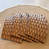 Woven Christmas Tree Collar, PVC Metal Frame Tree Skirt Ring