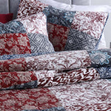 Heritage Americana Patchwork Quilted 3-Piece Bedding Set