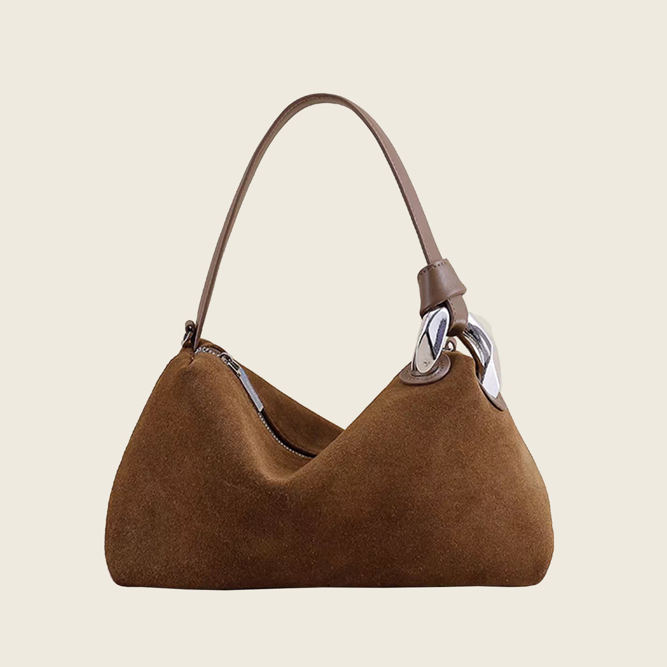 Suede Hobo Bag