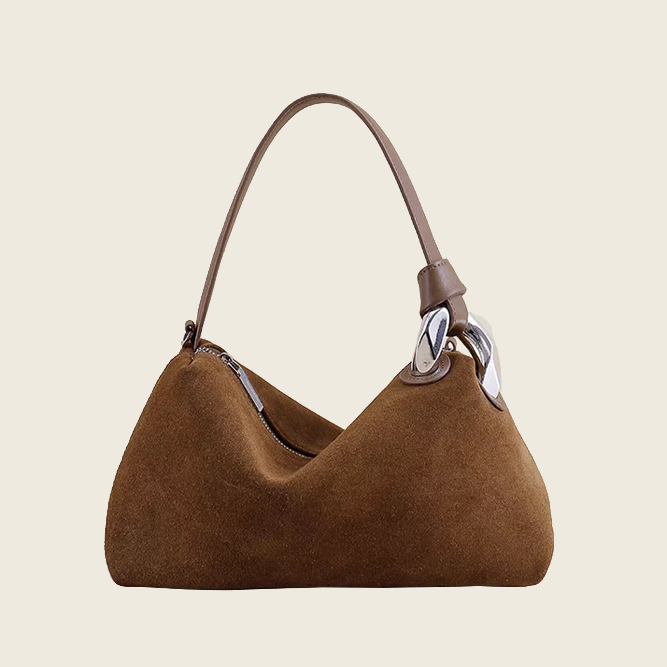 Suede Hobo Bag