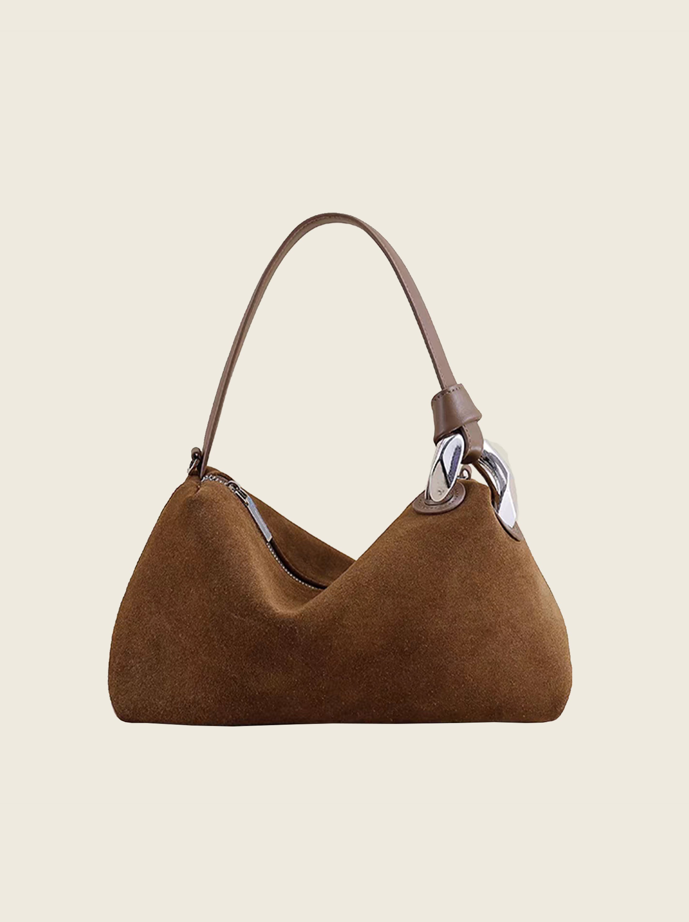 Suede Hobo Bag