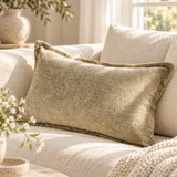Sage Textured Neutral Lumbar Pillow Cover