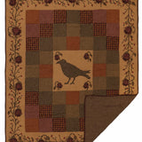 Raven Rose Vintage Patchwork Quilted Blanket