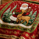 North Pole Express Quilted Bedding Set