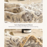 Geometric Patchwork Three-Layer Gauze Cotton Blanket