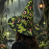 Slime Mushroom Monster Gothic Handcrafted Quilted Witch Hat