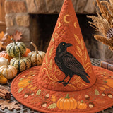 H.PAI Raven Autumn Harvest Quilted Witch Hat