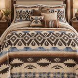 Southwestern Geometric Stripe Quilted 3-Piece Bedding Set