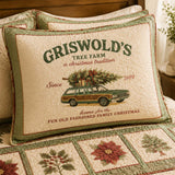 Christmas Tree Farm Vintage Quilted 3-Piece Bedding Set