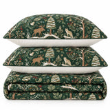 Enchanted Woodland Christmas Quilted 3-Piece Bedding Set