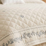 Vintage Floral Jacquard Quilted Throw Puff Quilted Cotton Blanket