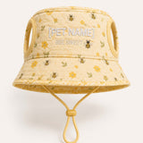 Personalized Bee Sweet Quilted Dog Hat – Custom Pet Name With Ear Holes