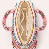Hippie Peace Quilted Duffle Bag