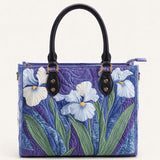 Iris Quilted Leather Strap Bible Handbag
