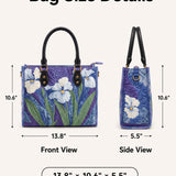 Iris Quilted Leather Strap Bible Handbag