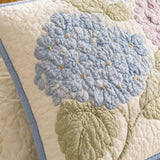 Hydrangea Flower Quilted Pillow Case