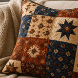 Vintage Patchwork Star Quilted Pillow Case