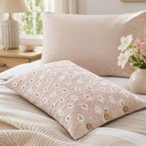 Floral 100% Cotton Quilted Pillow Sham Set of 2
