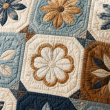 Antique Bloom Quilted Pillow Case