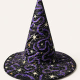 H.PAI Dark Magic Snake Handcrafted Quilted Witch Hat