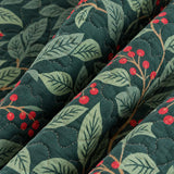 Poinsettia Botanical Christmas Reversible Quilted 3-Piece Bedding Set