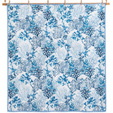 Blue Coral Reef Quilted 3-Piece Bedding Set