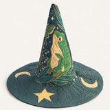 H.PAI Celestial Frog Handcrafted Quilted Witch Hat