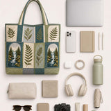 Pacific Northwest Forest  Quilted Tote Bag