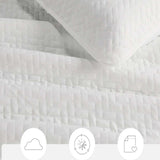 3-Piece Herringbone Quilted Coverlet Set