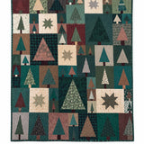 Primitive Tree Star Patchwork Quilted 3-Piece Bedding Set