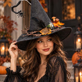 Gothic Spider Web Dark Forest Handcrafted Witch Hat