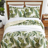 Fiesta Palms Quilted 3-Piece Bedding Set