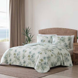Serenity Palms Quilted 3-Piece Bedding Set